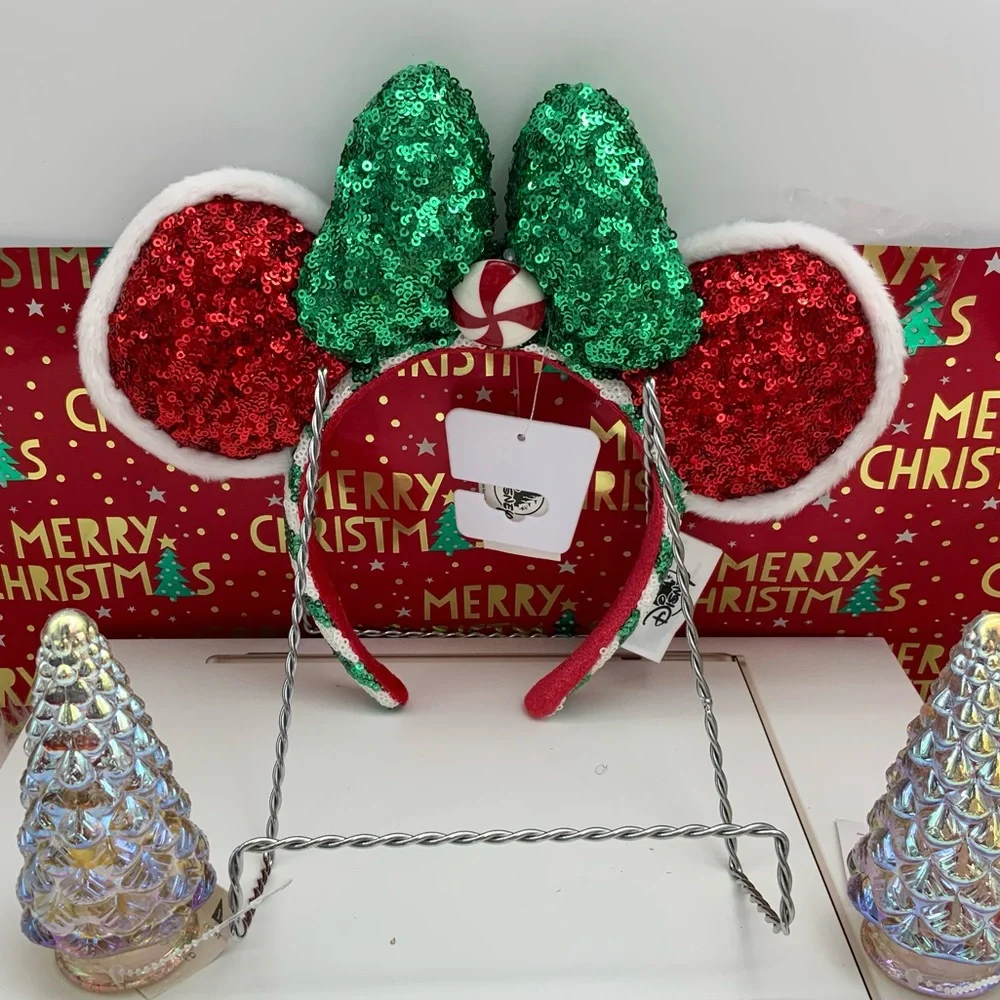 Disney Parks Minnie Ears Mickey Very Merry Christmas  headband